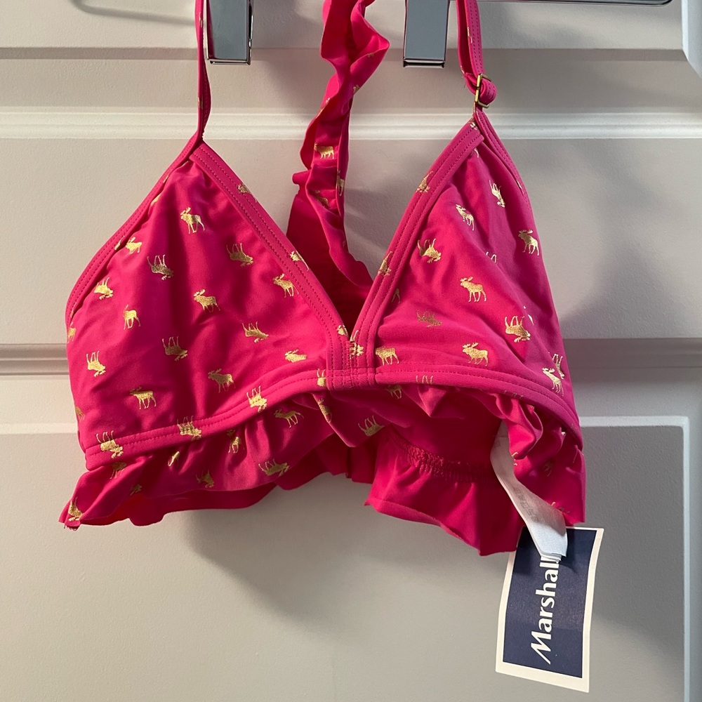 Abercrombie Kids Pink and Gold Bikini Swim